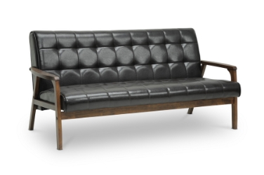 Baxton Studio Mid-Century Masterpieces Sofa-Brown